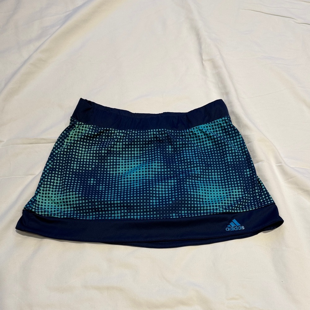 Adidas Navy and Teal Dotted Skirt